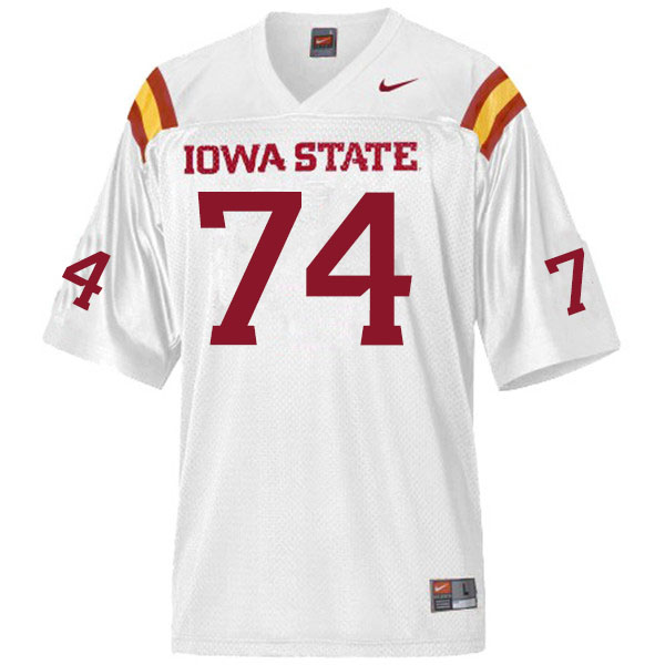Iowa State Cyclones Men's #74 Hayden Pauls Nike NCAA Authentic White College Stitched Football Jersey CW42B88TF